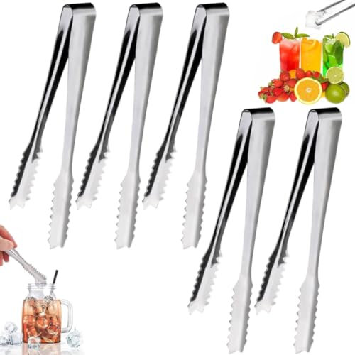 WUSJCOF 5 Piezas Set de Accesorios para Barra de Dulces, Pinzas de Azúcar, Pinzas de Cocina, Pinzas de Hielo, Pinzas de Servir, Pinzas para Dulces, para Boda Fiesta Bar Buffet Barbacoa Picnic