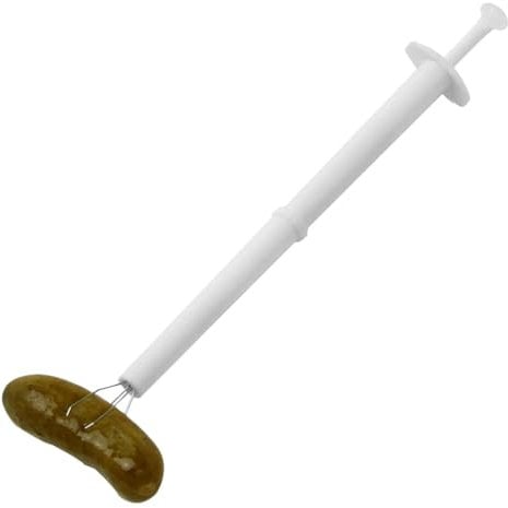 Pickle Searcher Tool - Stainless Steel Pickle Tongs, Long Handled Pickle Fork | Durable Jar Pick Up Tool for Pickles, and Other Preserved Foods