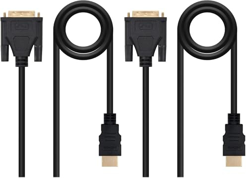 Nanocable CABLE DVI-D A HDMI M/M 1.8MTS (Paquete de 2)