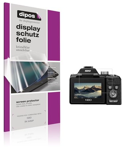 dipos I 4x Protector de pantalla compatible con NBD 8K 64MP pelicula protectora claro