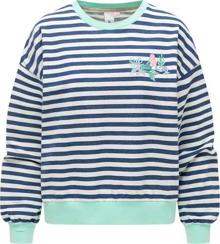Ragwear Damen Pullover lässiges Oberteil Sweater mit maritimen Streifenmuster Wuss Stripes XS-XXL