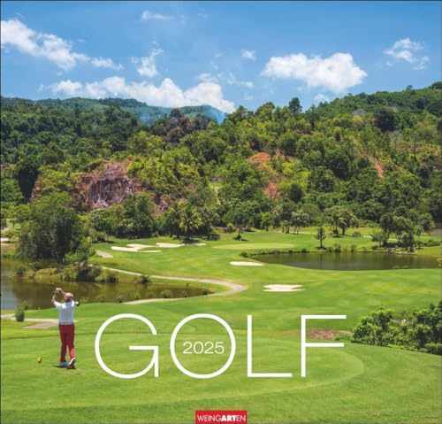 Golf Kalender 2025: Die schönsten Golfplätze in einem Wandkalender im Großformat. Imposante Aufnahmen in einem hochwertigen Fotokalender, ein tolles Geschenk für Golfer.