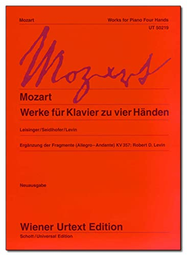 Werke für Klavier zu vier Händen: Nach den Quellen herausgegeben.. Klavier 4-händig.