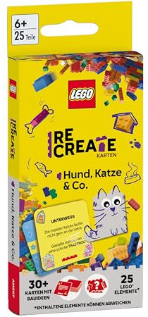 LEGO® - ReCreate Karten - Hund, Katze & Co.: mit LEGO Elementen