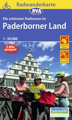 BVA Radwanderkarte Paderborner Land die schönsten Radtouren 1:50.000: reiß- und wetterfest, GPS-Tracks Download, E-Bike-geeignet