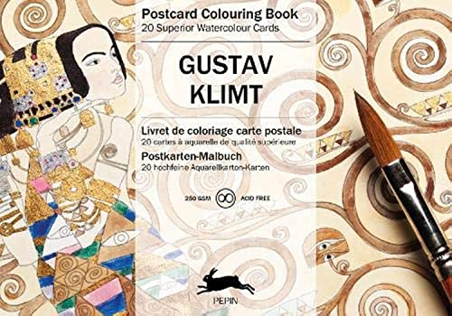 Gustav Klimt: Postcard Colouring Book / Postkarten - Malbuch (Postcard coloring book)