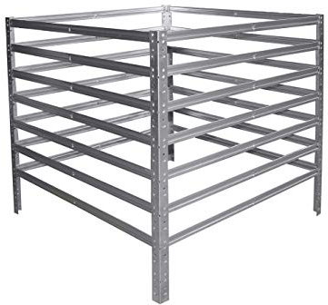 shelfplaza® Home Composteur 250l galvanisé/Composteur Jardin 100x50x50 cm/métallique composteur de Jardin 250l capacité comme bacs à Compost de Jardin pour composts et déchets de Jardin