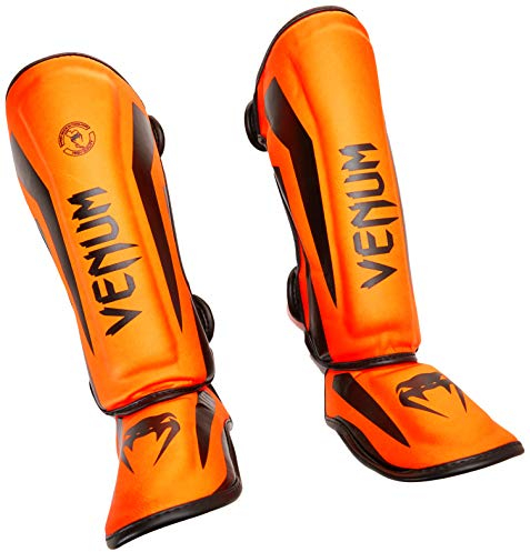 Venum, Elite Schienbeinschützer Kinder, Unisex Kinder, S, Neo Orange