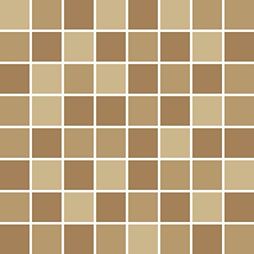 PrintYourHome Fliesenaufkleber für Küche und Bad | Mosaik Sand matt | Fliesenfolie für 20x25cm Fliesen | 152 Stück | Klebefliesen günstig in 1A Qualität