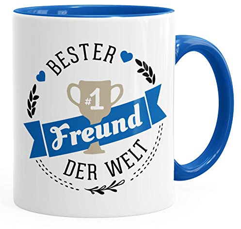 Kaffee-Tasse bester Freund der Welt Geschenk für Freund MoonWorks® royal unisize