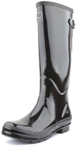 Joules Fieldwelly Stivali da Pioggia Lucidi Colore Nero