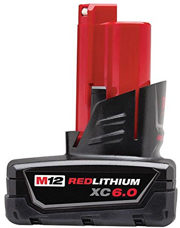 Milwaukee 48-11-2460 M12 XC 12V 6.0 Ah Extended Capacity Lithium-Ion Battery Pack