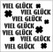 Vaessen Creative Kunst Schablone Stencil, Viel Glück, zum Hinzufügen Farbiger Muster und Strukturen zu Bastelprojekte