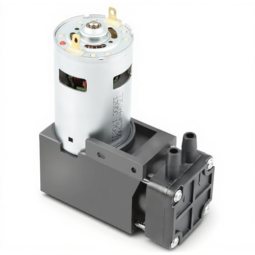 ASHATA Pompa per Vuoto, 1pc DC12V 42W Mini Pompa per Vuoto Senza Olio piccola-85KPa Flusso 40L / min, con Alta efficienza, Basso Rumore, Piccole Vibrazioni e Lunga Durata