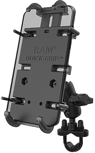 Ram Mounts UNPKD RAM Quick-Grip XL Phone Holder for Larger Devices, W126108862 (Holder for Larger Devices with Short ARM and U-Bolt)
