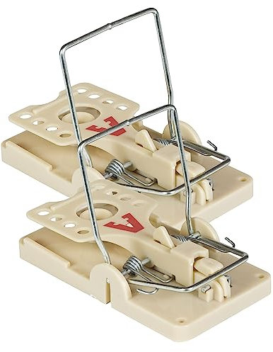 PROTECT EXPERT VICTOR RATAP2 Pièges À Rat - 2 Tapettes Plastiques - Rapide, Précis Et Faciles A Utiliser