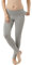 ALBERT KREUZ Damen Yoga Leggings Bio-Stretchbaumwolle Highwaist Umklappbund grau, 38/40 M
