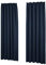 Deconovo Vorhang Gardinen Blickdicht Lärmschutz mit Kräuselband Winter Thermo Kälteschutz, 260x140 cm(HöhexBreite), Dunkelblau, 2er Set