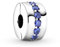 PANDORA Clip / Stopper Blauer leuchtender Pfad silber/blau, Zirkonia 791972C01
