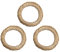 DekoPrinz® Straw Wreaths, Pack of 3, 30 cm Diameter, 5 cm Thick, Straw Romans, Door Wreath, Decorative Wreath, Blank Wreath, Straw Ring