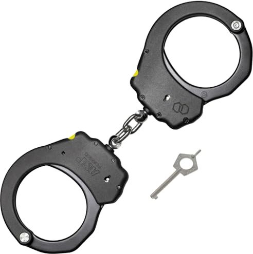 ASP, Handschellen, Hand-Cuffs, Kette, Ultra Plus Cuff Aluminium mit Sicherungsschieber