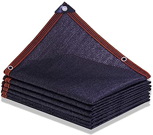 Garden fence Artificial Ivy Shading Netting Camo Netting Shade Cloth Shade Debris Scaffold Netting Windbreak Shade Netting With Eyelets Black Privacy Fence For Plant Coversb622(Color:Black;Size:4*5m)