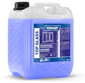 TENZI TOP GLASS/Glas- und Spiegelreiniger/Super effizient/Reinigt und entfettet perfekt/Verdunstet schnell/Hinterlässt keine Streifen/Sofort einsatzbereit/Schnelltrocknend/Erfrischt/ 5 Liter