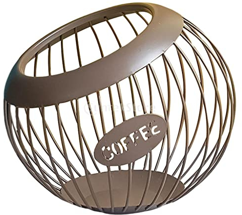 LOVIVER Porta cialde caffè K Organizzatore per Tazze alla Frutta 40 cestini per cialde Tazza caffè Espresso Portacapsule Espresso Accessorio per, Marrone