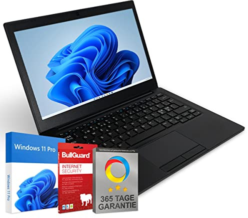 Dell Latitude 7280 UltraBook 12,5 Zoll HomeOffice Laptop Intel Core i5-6200U@ bis zu 2,8 GHz 4 GB 128 GB SSD mit Windows 11 Pro & GRATIS BullGuard inkl. 365 Tage Garantie (Generalüberholt)