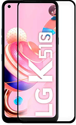 Protector Pantalla Cristal Templado COOL para LG K51s (FULL 3D Negro)