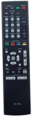 AULCMEET RC-1189 Ersatzfernbedienung Kompatibel mit Denon 7.2 Kanal Full 4K Ultra HD AV-Receiver AVRS700W AVR-S720W AVR-S700W AVR-X520BT AVR-X1100W AVR-X1300W AVR-S510BT AVR-S710W