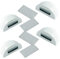 Tope puertas suelo con iman blanco - Topes para puertas suelo con iman 4 unds - Tope puerta magnetico adhesivo - Sujeta puertas suelo - Retenedor puerta iman magnetico
