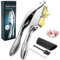 Knoblauchpresse Edelstahl, Yotako 2 in 1 Knoblauchpresse Knoblauchpüree und Knoblauchflocken, Knoblauchschneider mit Reinigungsbürste und Silikonschäler, Garlic Press für Knoblauch, Ingwer,Küchenhilfe
