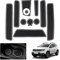 GAFAT 2018-2021 Renaul-t/Dacia Duster Antirutschmatten, Gummimatten, Mittelkonsole Becherhalter Matten, Aufbewahrungsbox Matten, Türnaht Matten [Nicht für 2022] (Weiß)