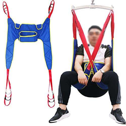 Élingue de levage, élingue médicale pour patient avec découpe pour chaise d'aisance, élingue de douche, élingue de toilette pour personnes âgées, bariatriques et handicapées à usage domestique ou