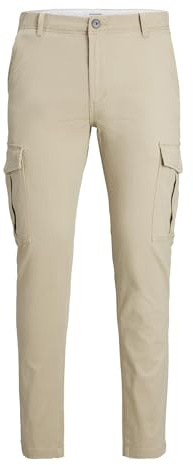 Bestseller A/S Men's Jpstmarco Jjjoe Lc Cargo Trousers, Crockery, 30 W/34 L