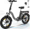 HITWAY Electric Folding Bike, 20 Fat Tire Ebike, 12Ah 250W 36V E Bike, 7 Gears City & Mountain Bicycle
