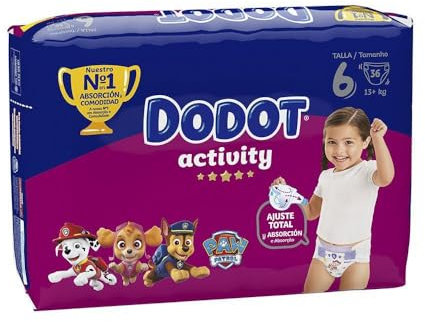 Dodot Activity Jumbo Pack Talla 6-36 uds.