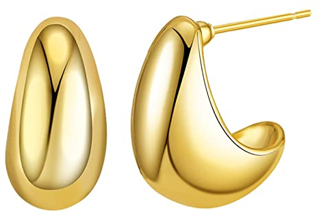 Ohrringe Schwarz Herren Mode minimalistische Damen C-Typ-Ohrringe Kupferplattierung Gold Französische kleine kompakte Ohrringe Helle Nudel-Ohrringe Kinder Ohrringe Mädchen Silber 925