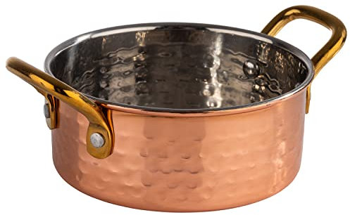APS 40731 Serviertöpfchen MUMBAI, Edelstahl, Kupfer-Look, Ø 11,5 cm, 0,35 Liter