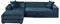 GUYIRT Samt Sofabezug L Form, 2-teiliger Stretch L Form Sofa überzug rutschfest Couchbezug L Form Weicher Möbelschutz Für Ecksofa -Navy blau-3+2 Sitzer