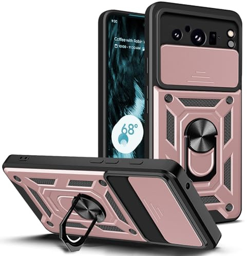 betterfon Handyhülle für Google Pixel 8 Pro | Stoßfest & Kratzfest | Mit Kameraschutz, Anti-Fingerabdruck & robustem Panzerschutz-Design | Rosegold