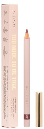 NL BEAUTY Lipliner No. 02 WILD - Long-Lasting Lip Pencil - Langhaftender Lippenkonturenstift, angereichert mit Vitamin E - TOO NUDE TO BE TRUE 1,5 g.