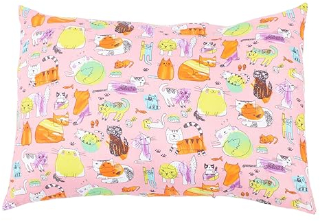 CHILDWEET Kissenbezug Aus Baumwolle Mit Cartoon-Aufdruck Für Kinder Robust Maschinenwaschbar