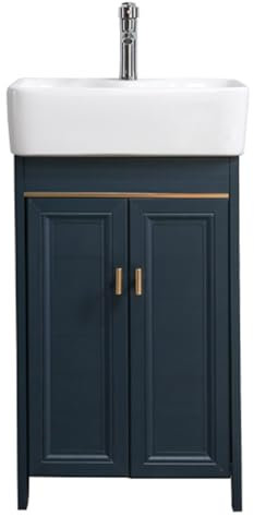 Lavatoio ceramica con mobile lavandini per lavanderia lavandino del garage,Con rubinetti, scarichi e altri accessori, utilizzati in bagni, lavanderie, hotel, camere degli ospiti, balconi e cortili