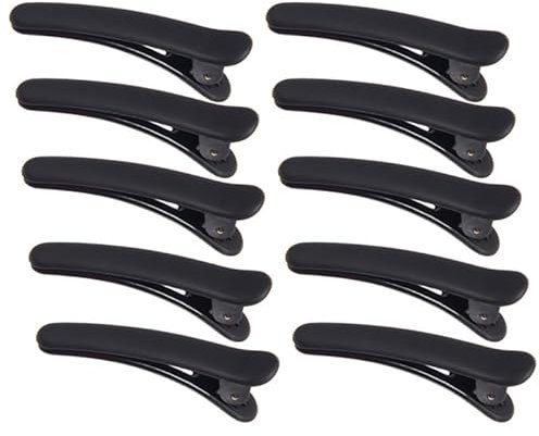 Ipetboom 12 Piezas pinza de pelo de cocodrilo horquillas pinzas para el cabello para las mujeres pasadores negros pasadores de pelo sombreros pequeña Accesorios para el cabello