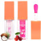 Bowitzki Lip Oil Glow Gloss Hydrating Getönte Nährende Langanhaltende Lippenbalsam Pflege Feuchtigkeitsspendende Reparierende Aufhellende Lippenlinien Blauer Lotus Tocopherol Squalan -Coconut+Cherry