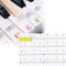 2 Stück Klavier Keyboard Aufkleber für 88/76/61/54/49/37 Weiße und Schwarze Tasten Farbige Klavieraufkleber Bunt Noten-Aufkleber Klaviertasten Aufklebers für Anfänger Transparent Entfernbar
