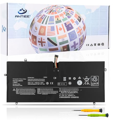 ANTIEE L12M4P21 L13S4P21 L13S4P21 Batería para Lenovo IdeaPad Yoga 2 Pro 13 13-IFI Pro-13 59-382893 Ultrabook Series Y50-70AS-ISE Y50-70AM-IFI 121500225 121500156 21CP5/57/123-2 7.4V 54Wh/7300mAh