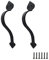 0XBIT Maniglia Porta Scorrevole Nero, 2 Pezzi Maniglia per Porta in Ghisa Antica 23 cm, Fienile Maniglie per Porte, per Cancelli, Cancelli di Recinzione e Porte Scorrevoli
